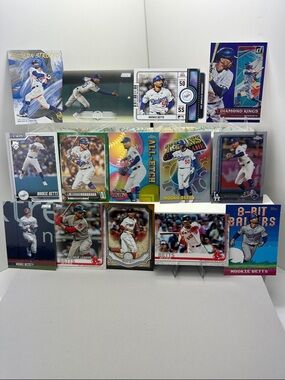 Mookie Betts Lot of 14 w/ 3 new 2026 Topps cards (2 inserts)